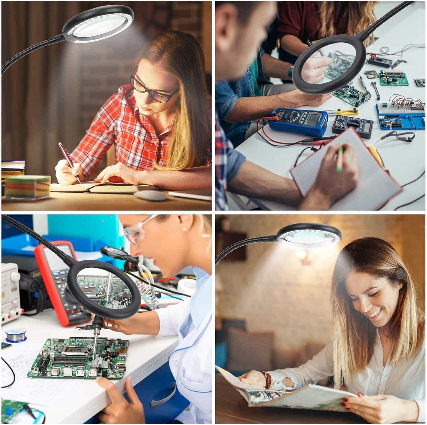 Lupa herramienta de aumento con clip