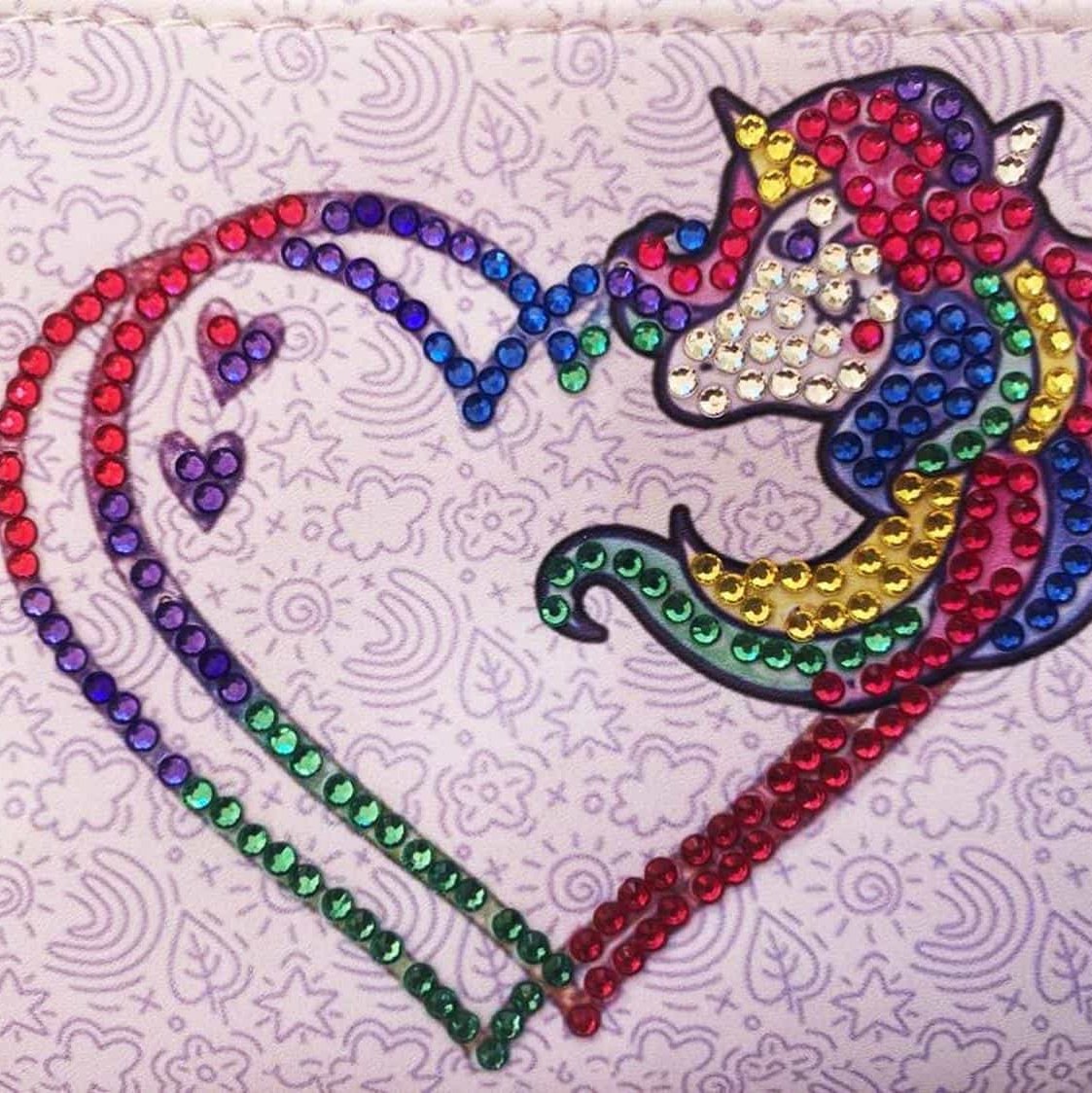 Pintura con Diamantes Estuche Unicornio