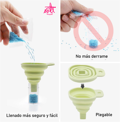 Maleta organizadora (22x34 cms) 60 botellas + kit herramientas pintura con diamantes cierre colores