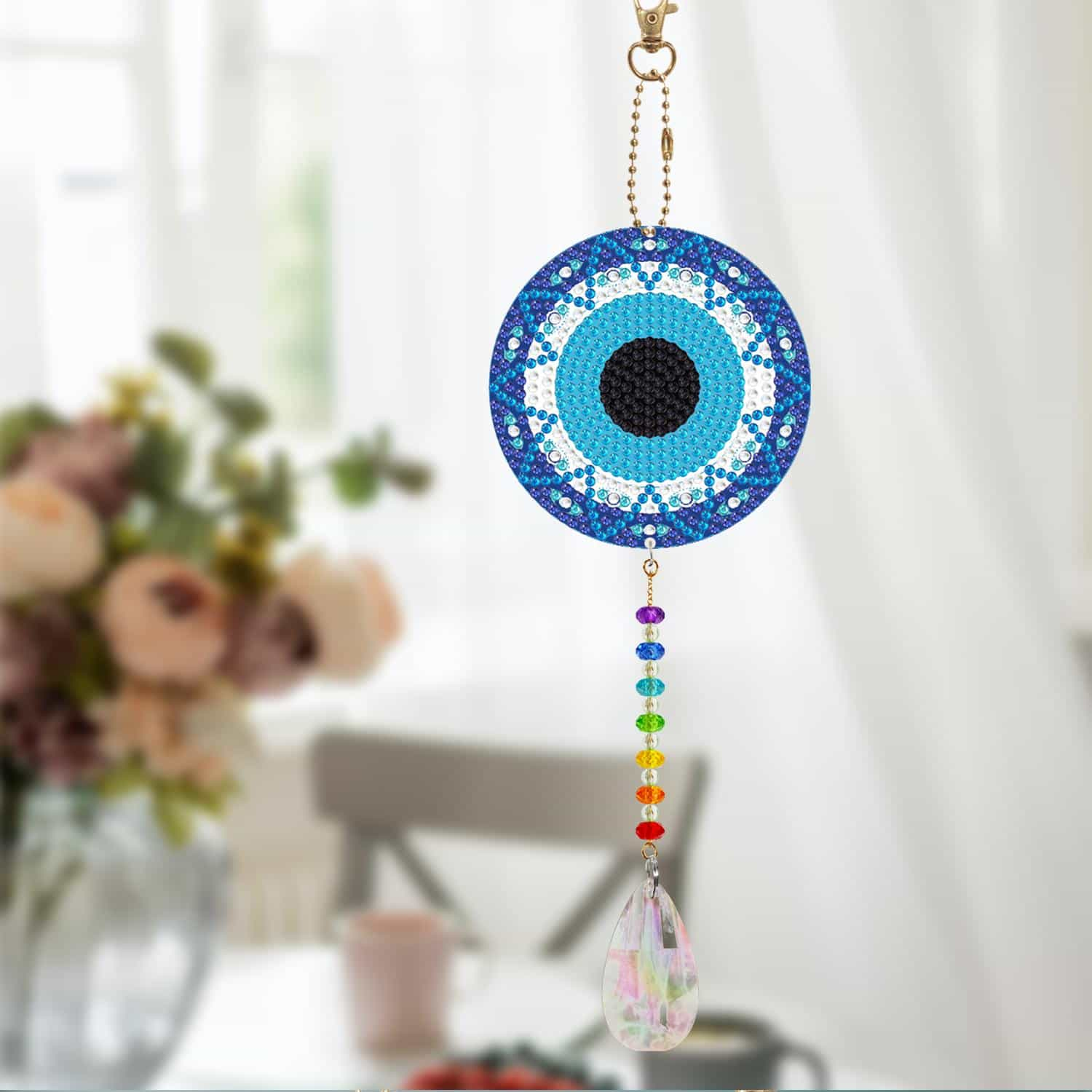 Pintura con Diamantes Llavero Lucky eye (2 unid)