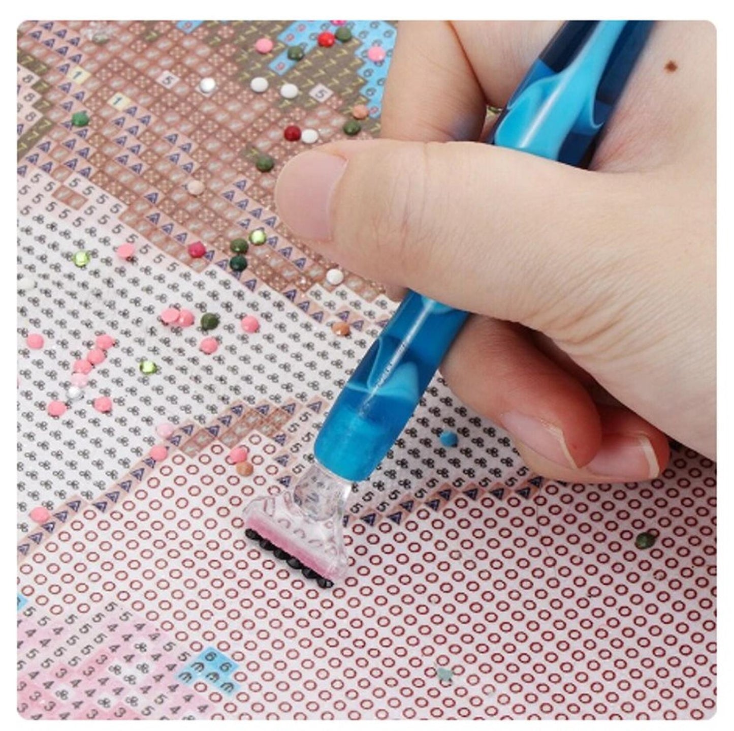 Lápiz puntas intercambiables + Alineador +  Rodillo Pintura Diamante