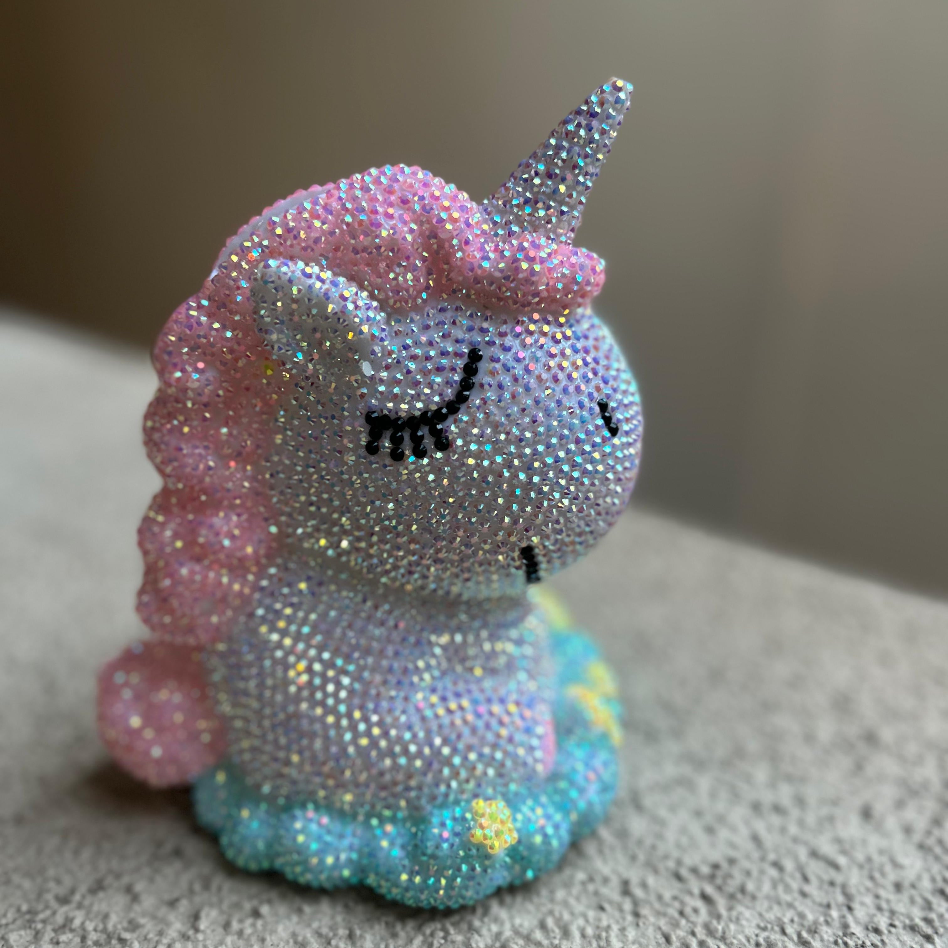 Pintura con Diamantes Alcancía Unicornio