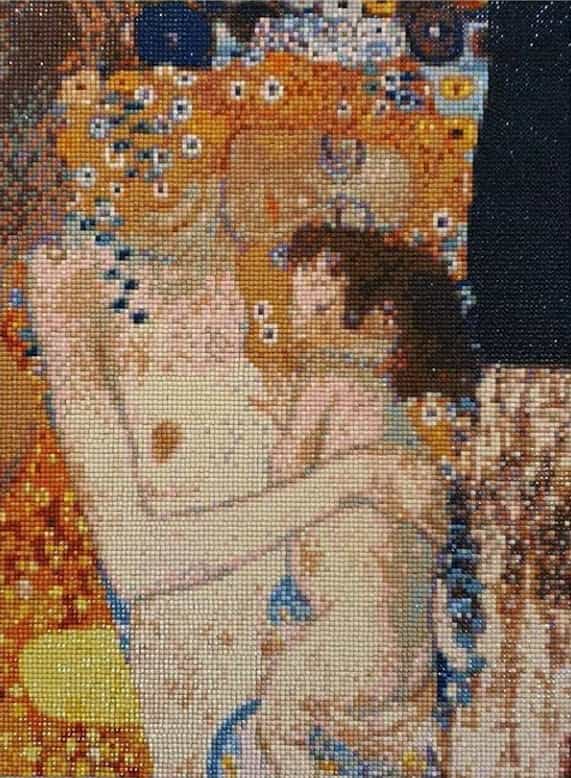 Pintura con Diamantes Las Tres Edades 30X40