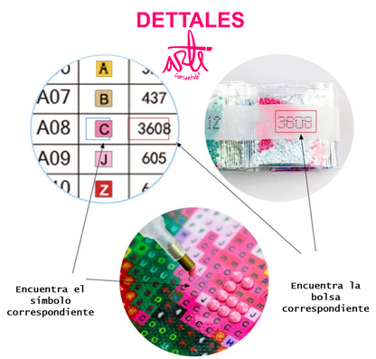 Pintura con Diamante Calavera 30X30 parcial