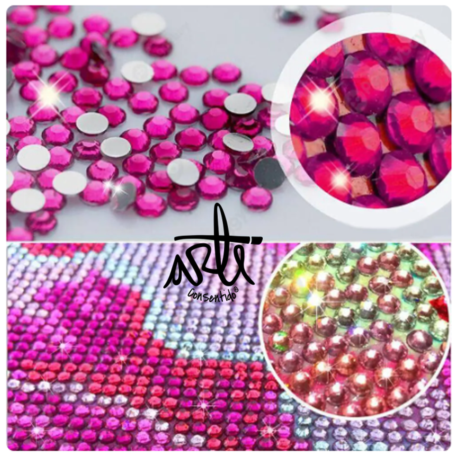 Pintura con diamantes set stickers Pelotas