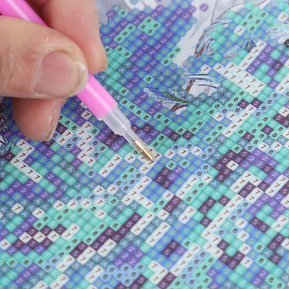 Pintura con Diamante Calavera 30X30 parcial