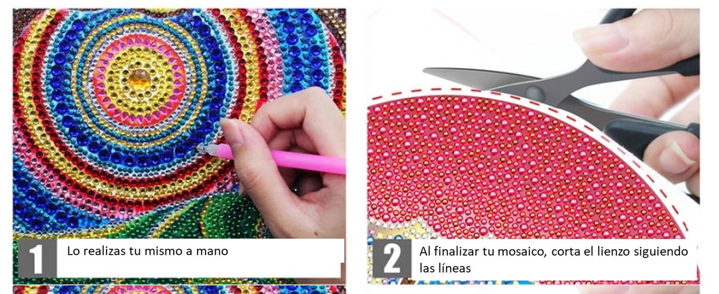 Pintura con Diamantes Colgante Virgen