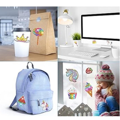 Pintura con diamantes set stickers Arco iris