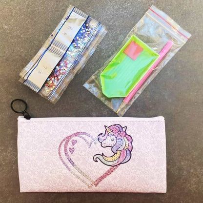 Pintura con Diamantes Estuche Unicornio