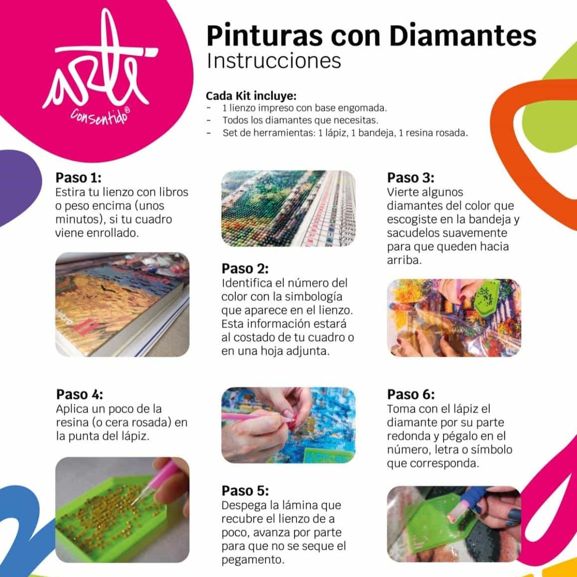 Pintura con diamantes set stickers Pelotas