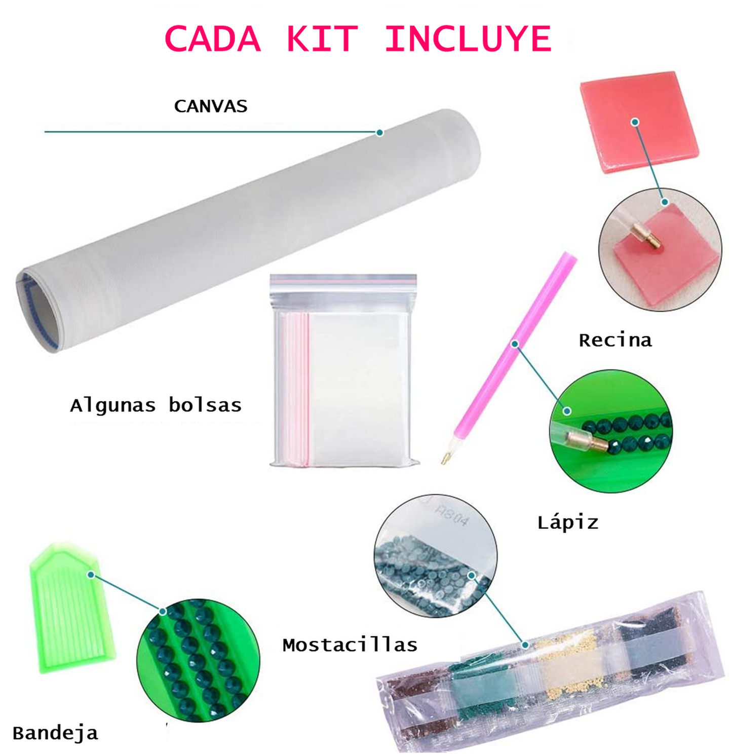 Pintura con Diamante Calavera 30X30 parcial