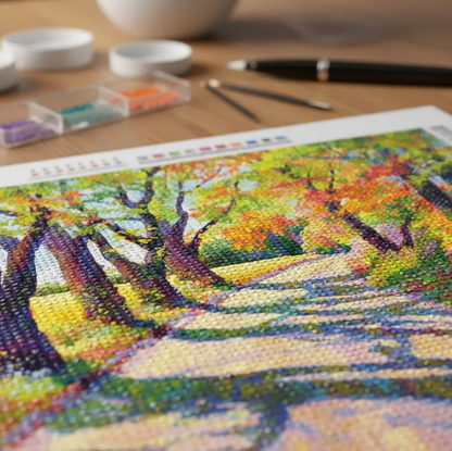 Pintura con Diamantes Sendero 30X40