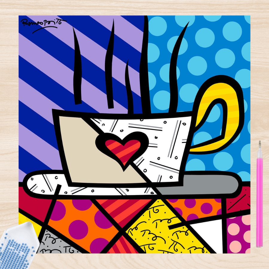 Pintura con Diamantes Café Britto 20x25