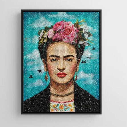 Pintura con Diamantes Kahlo 30x30