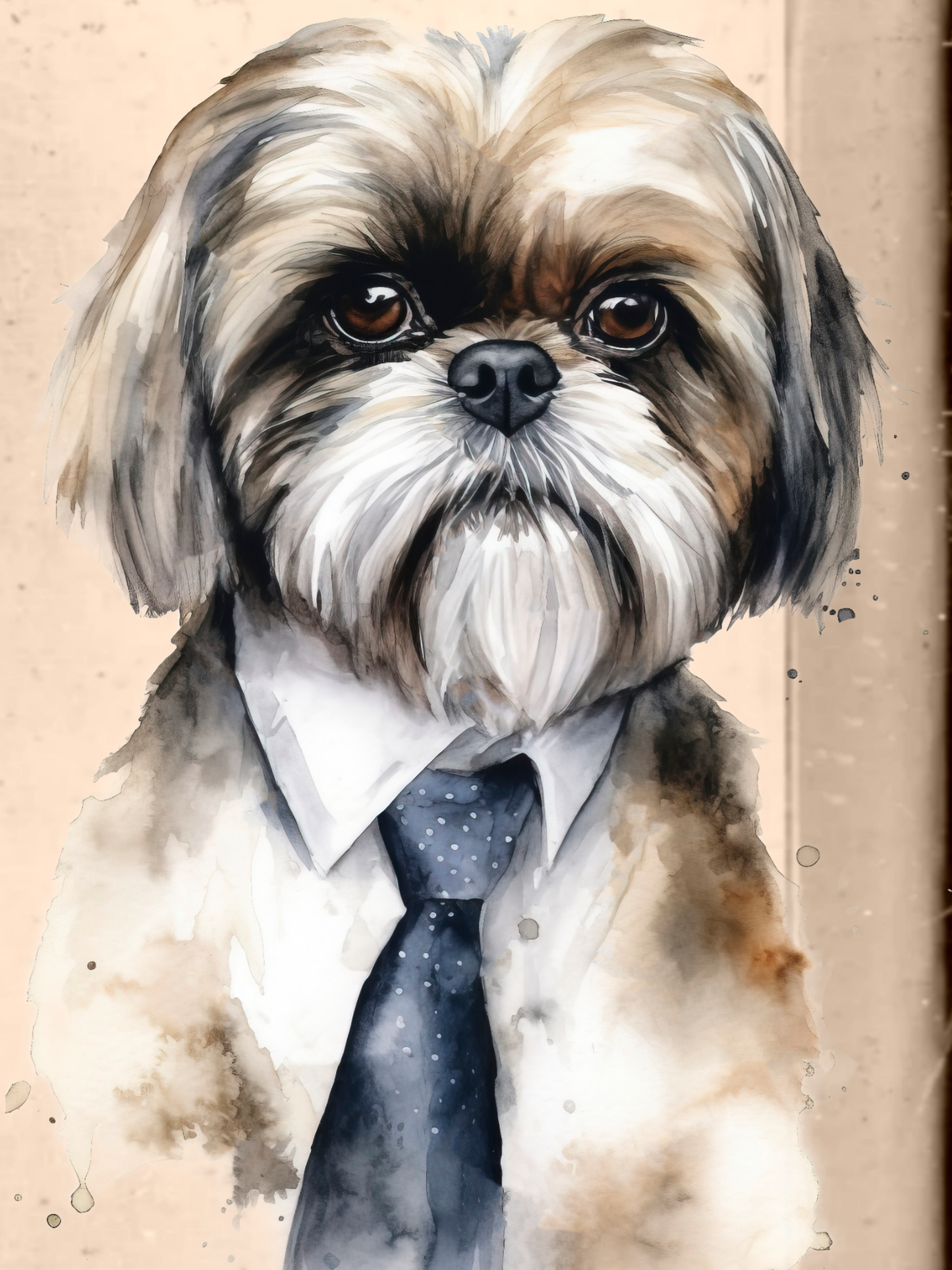 Pack ShihTzu 30x40 con Bastidor