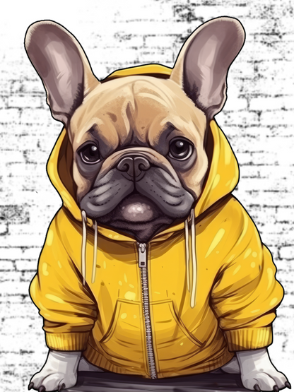 Pack Bulldog Francés Bastidor 30x40 ( 3 Productos)