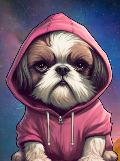 Pack ShihTzu 30x40 con Bastidor