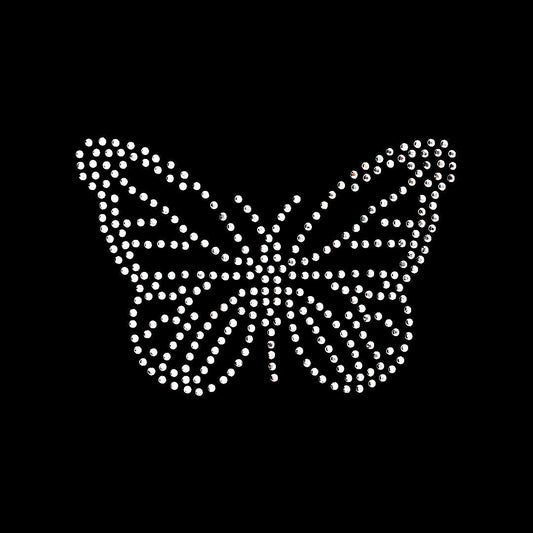 Aplique strass planchable Cristales Mariposa