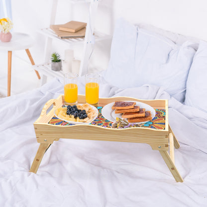 Pintura con diamantes Bandeja Mandala con brazos 40x28cm