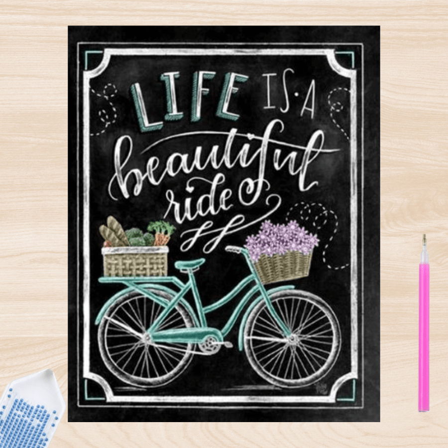 Pintura con Diamantes Bicicleta 20X25