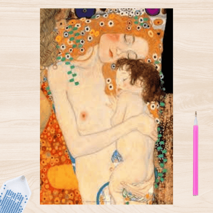 Pintura con Diamantes Las Tres Edades 30X40