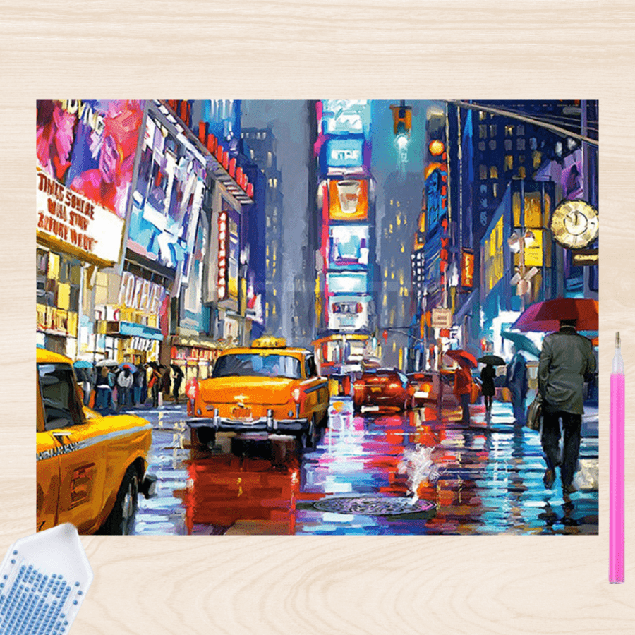 Pintura con Diamantes New York City 30X40