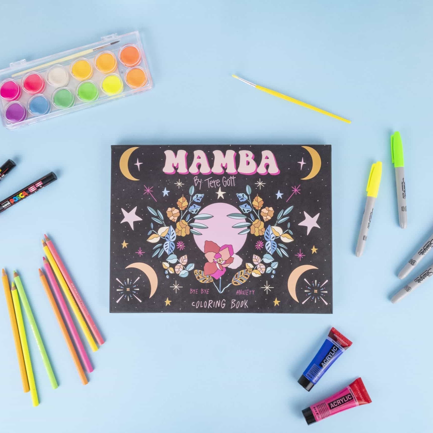 Libro para Colorear Mamba 25 ilustraciones by Tere Gott