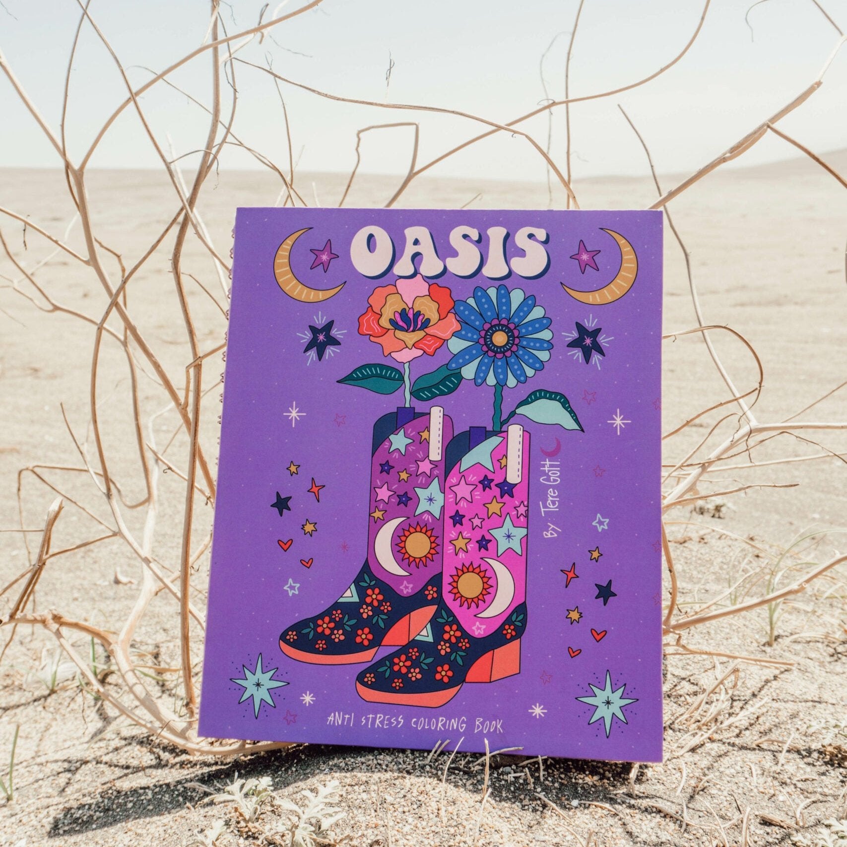 Libro para Colorear Oasis 25 ilustraciones by Tere Gott