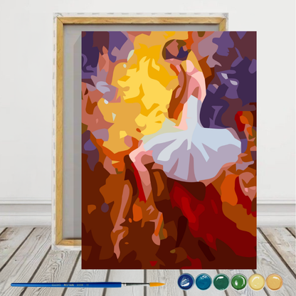 El sueño de la Bailarina Pintura por números 30x40 con bastidor