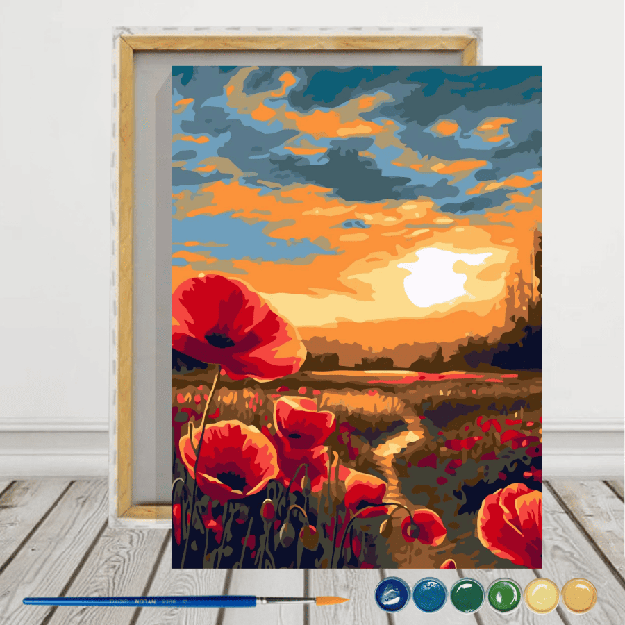 Atardecer Pintura por números 30x40 con bastidor