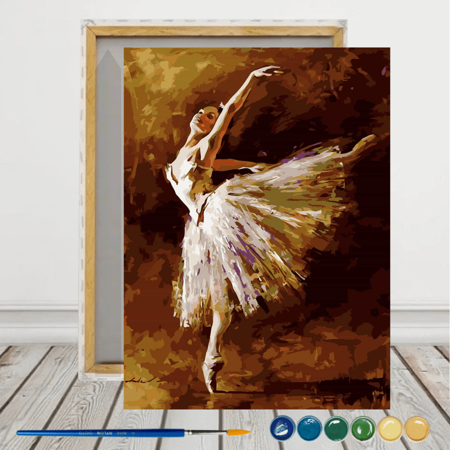 Bailarina Pintura por Número 40X50 con Bastidor