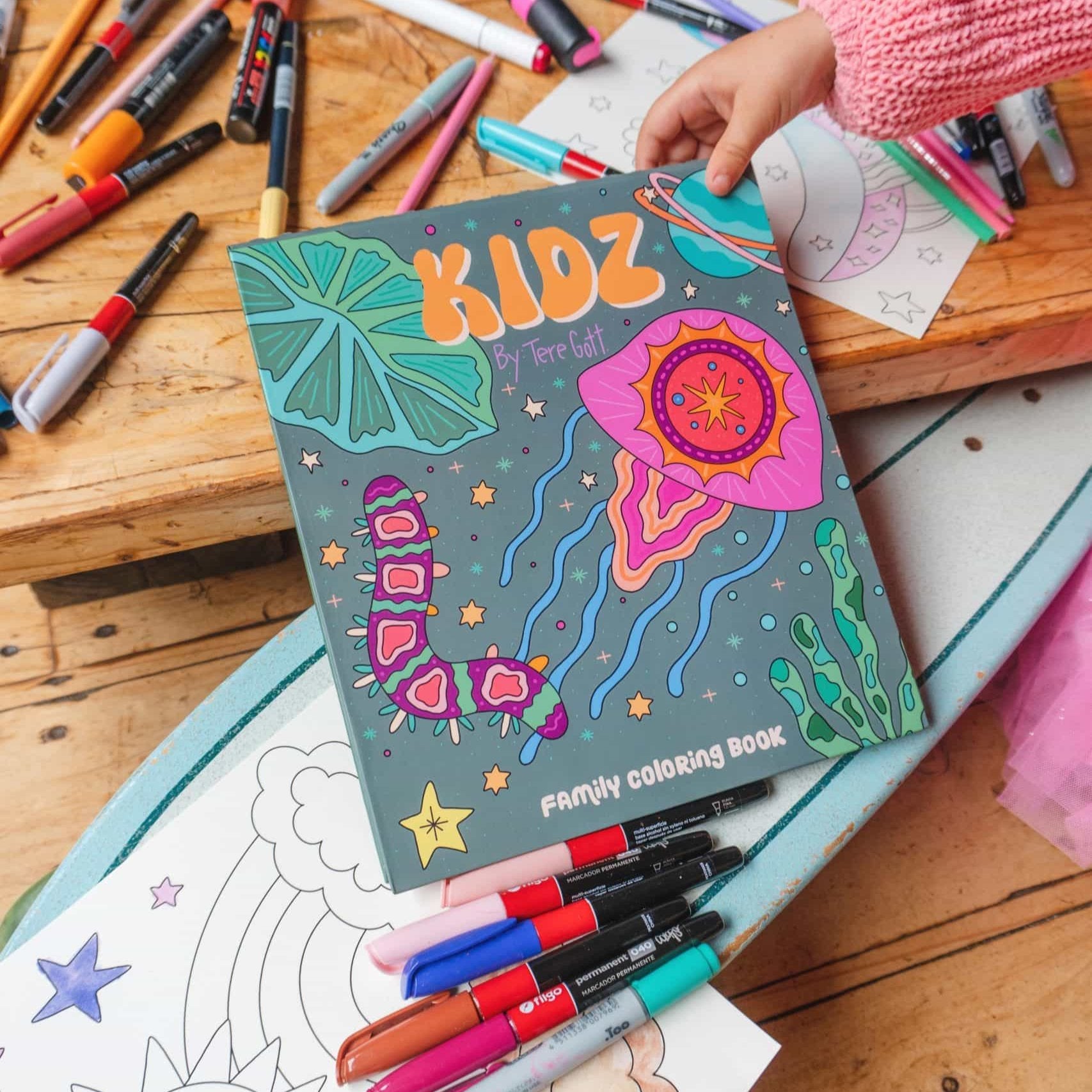 Libro para Colorear Kidz 20 ilustraciones by Tere Gott