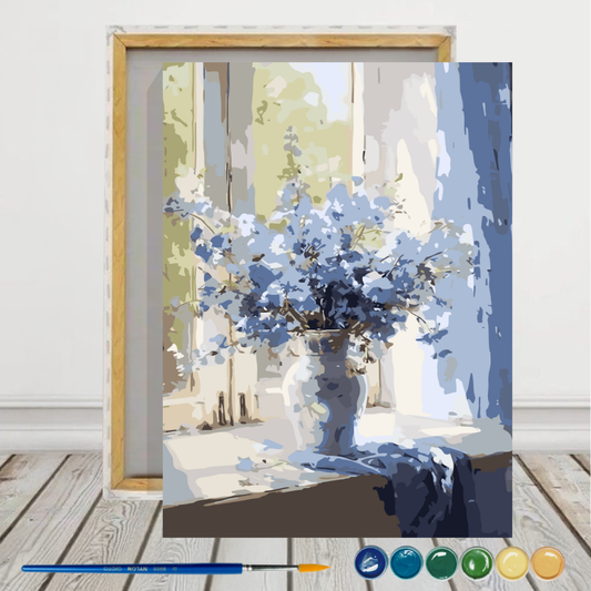 Florero Pintura por números 40x50 con bastidor