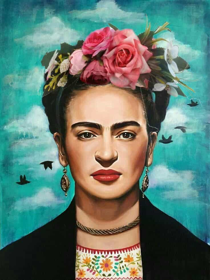 Pintura con Diamantes Kahlo 30x30