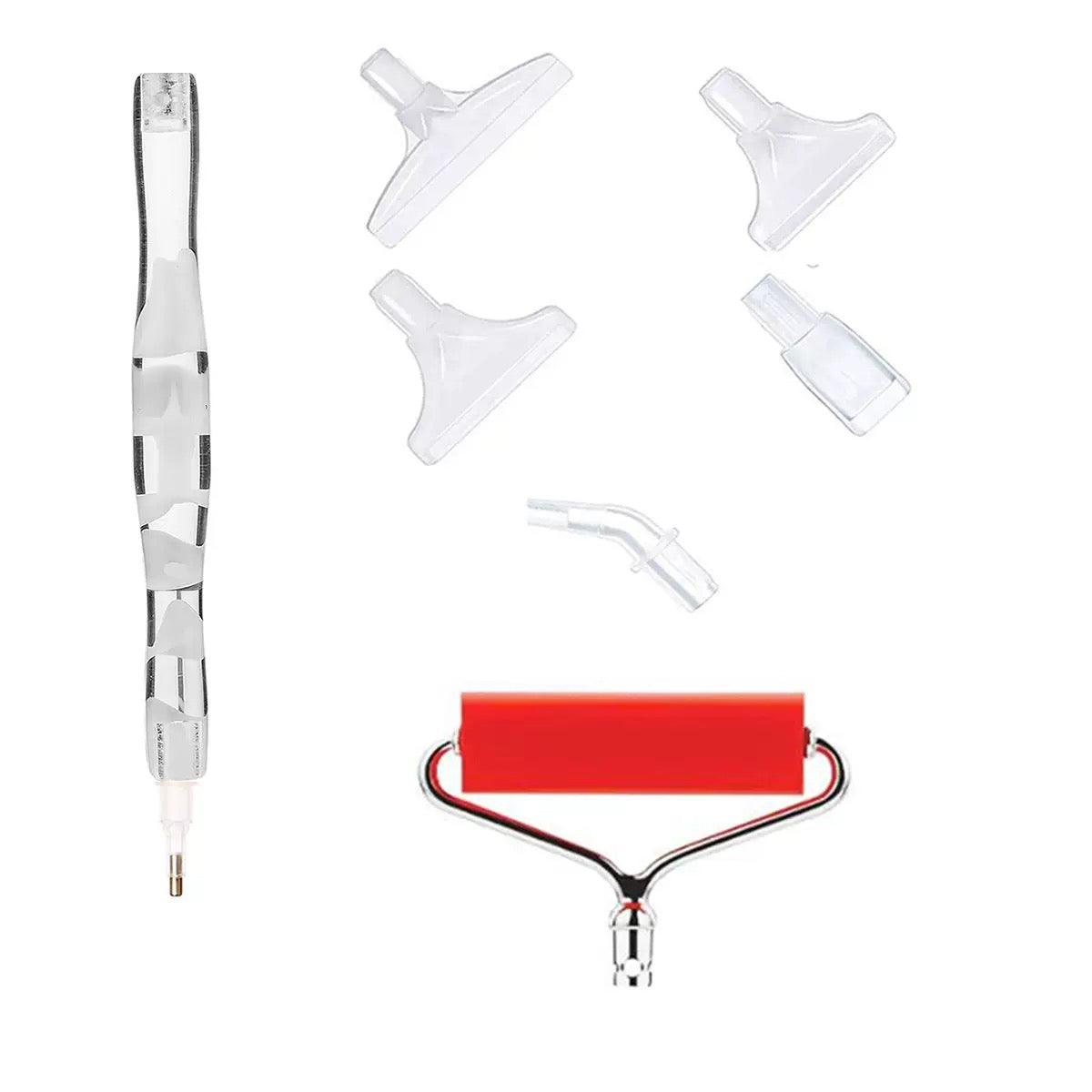 Lápiz puntas intercambiables + Alineador +  Rodillo Pintura Diamante