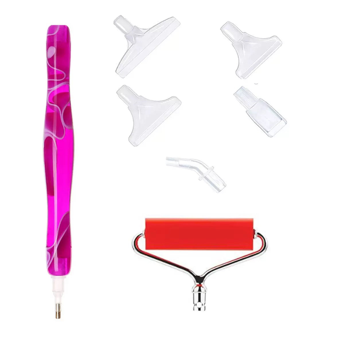 Lápiz puntas intercambiables + Alineador +  Rodillo Pintura Diamante