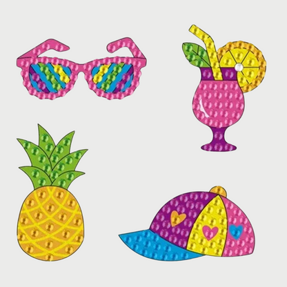 Pintura con diamantes set stickers Arco iris