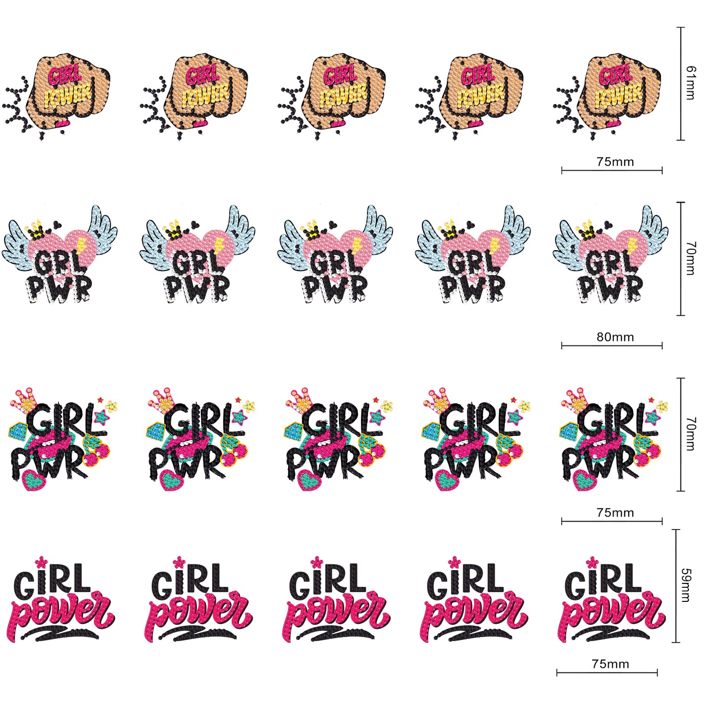 PACK 3 DISEÑOS DE STICKERS + CAJA ORGANIZADORA