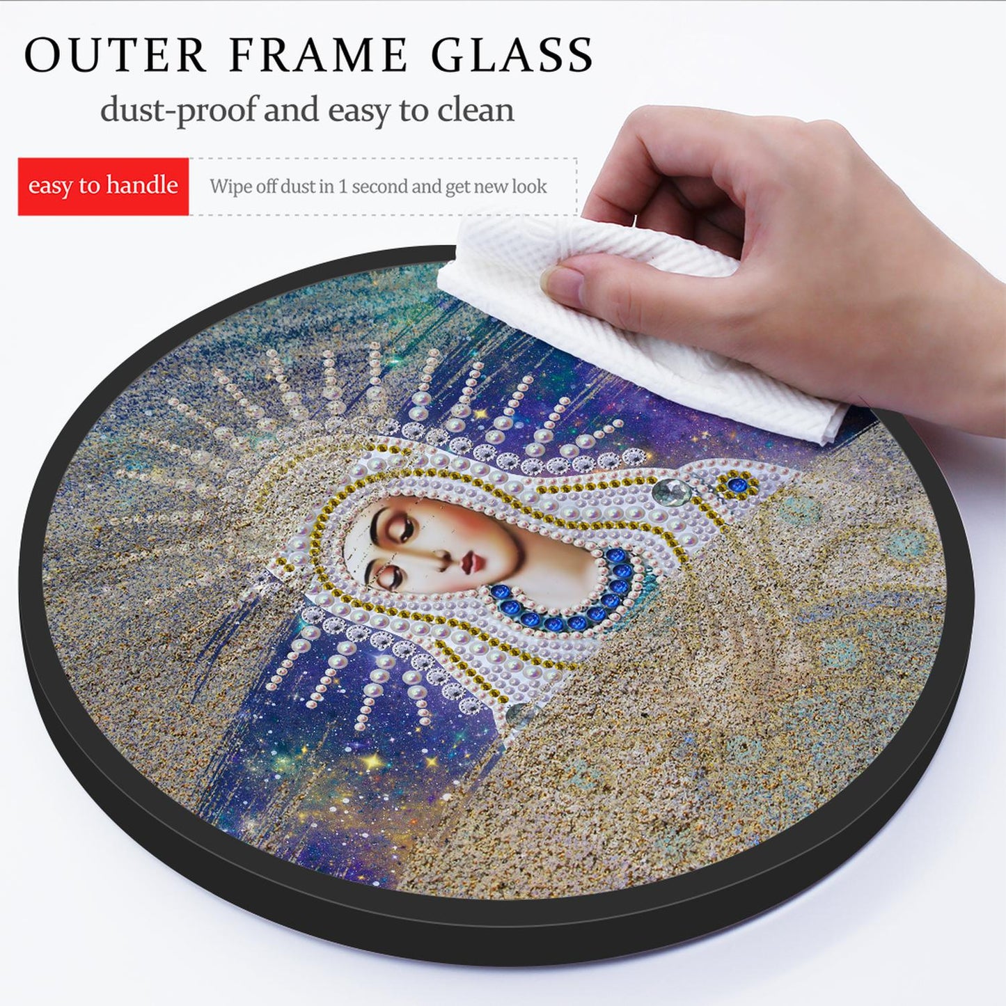 Pintura con Diamantes Colgante Virgen