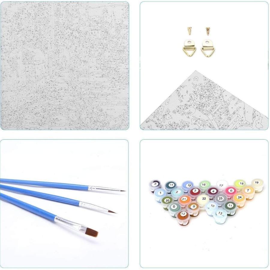 Valparaíso de mi Amor Pintura por Número 40X50 con bastidor