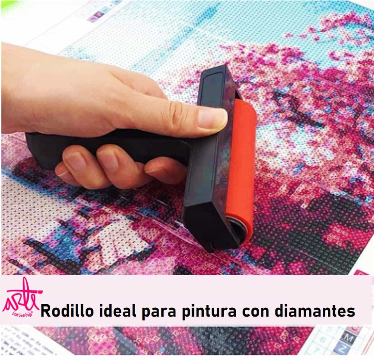 Rodillo Herrramienta pintura con diamantes