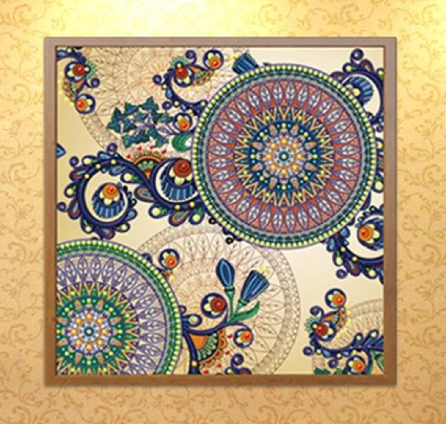 Pintura con Diamantes Mandala 3D 50x40