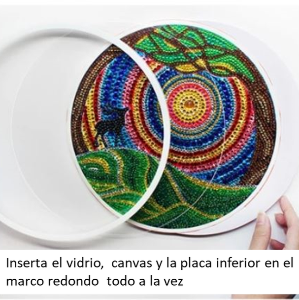 Pintura con Diamantes Colgante Virgen