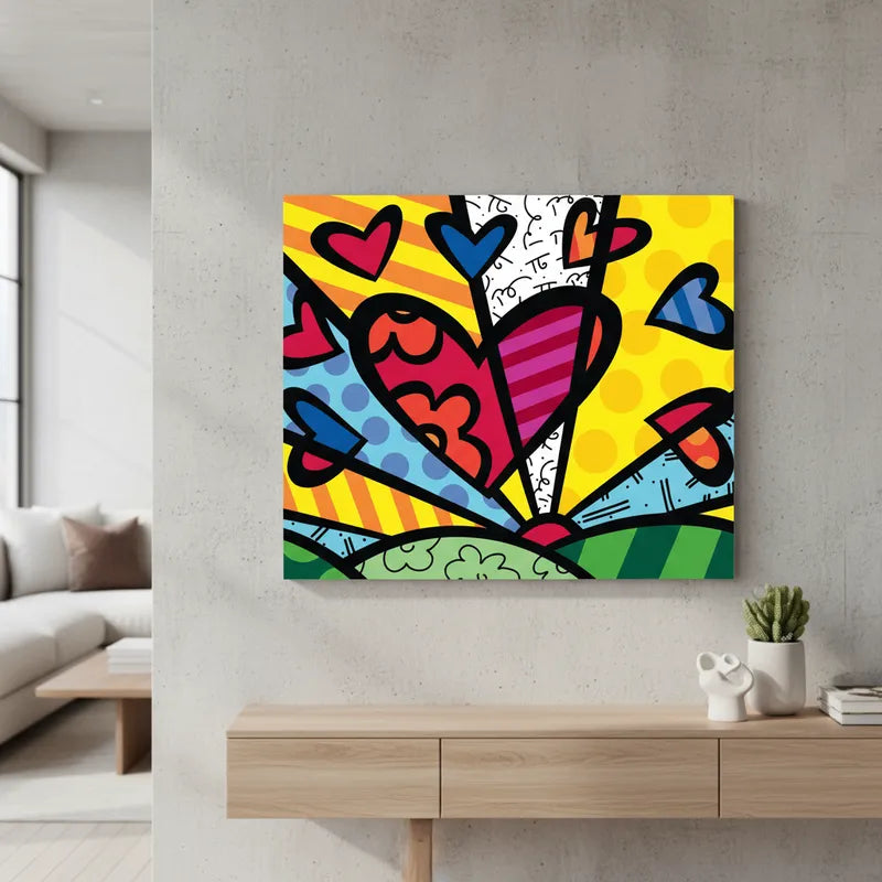 Pintura con Diamantes Corazón Britto 20x25