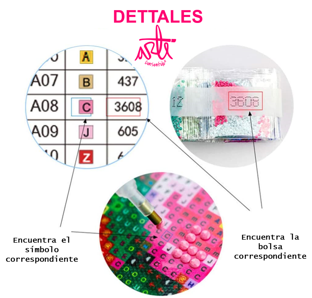 Pintura con Diamantes Árbol Ciudad 20X25