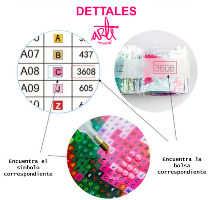Pintura con Diamantes Árbol Ciudad 20X25