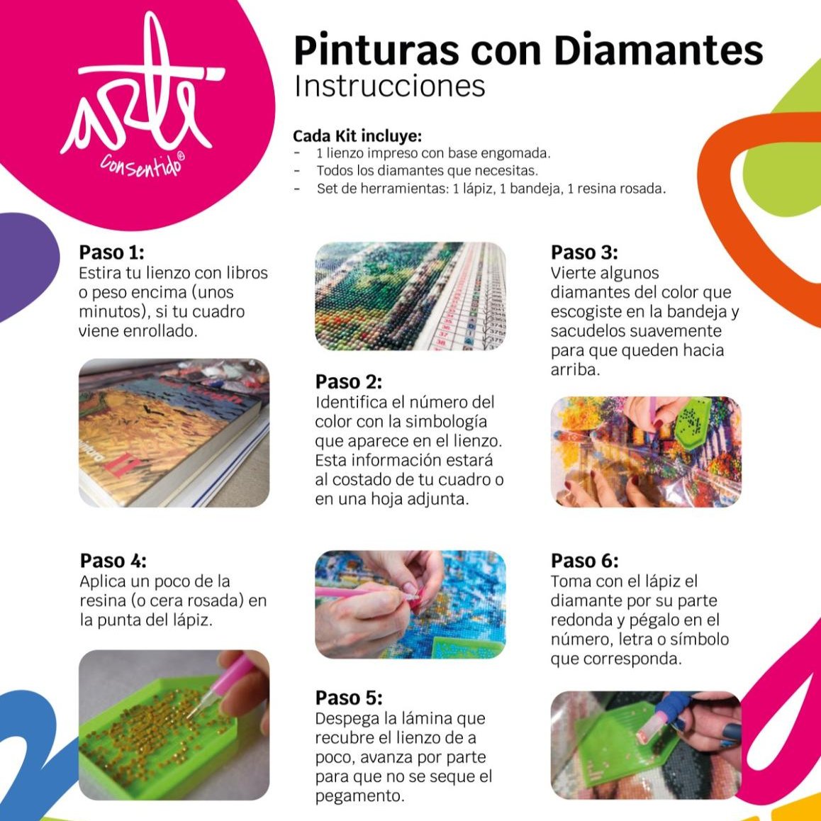 Pintura con Diamantes Elefante Indú 20x30 con Marco