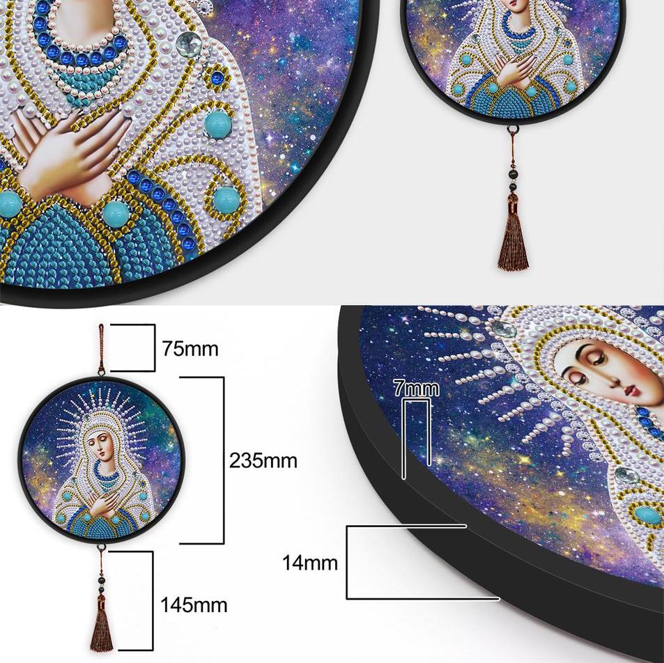 Pintura con Diamantes Colgante Virgen