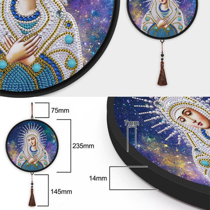 Pintura con Diamantes Colgante Virgen