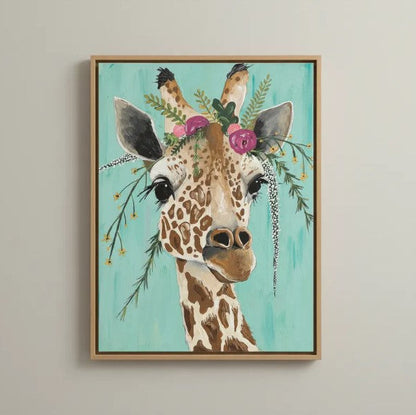 Pintura con Diamantes Jirafa 20X25